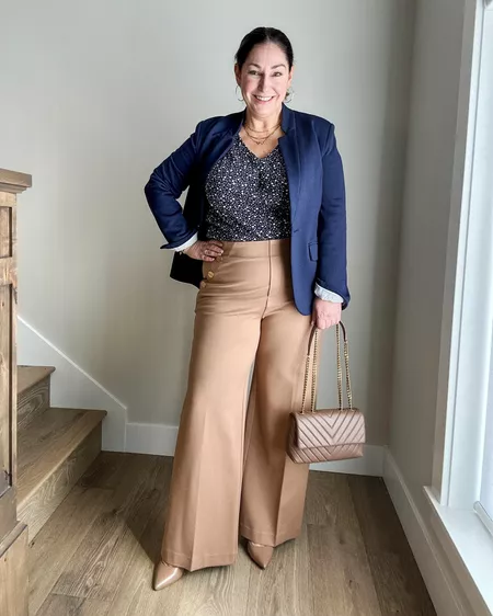 ⏳Limited Sale 62% OFF🌸Women's Plus Size High Stretch High-Waist Wide-Leg Pants-11