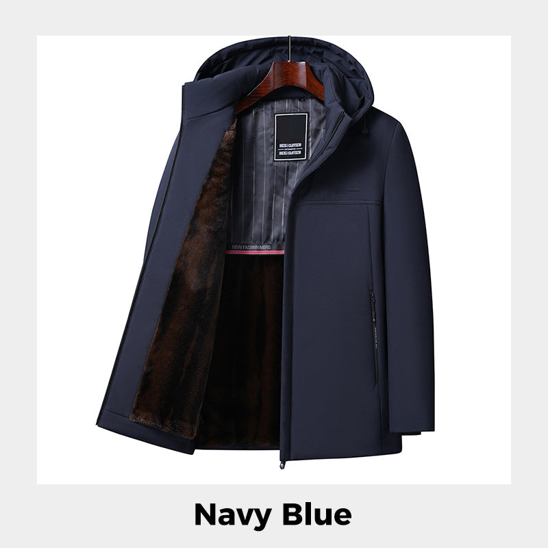 🔥Warm Gift🔥Men’s Thermal Thick Hooded Parka Coat-9