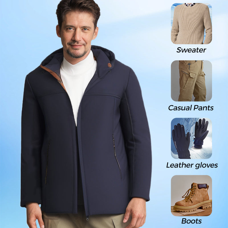 🖤Early Black Friday Sale:53% OFF🖤Men’s Thermal Thick Hooded Parka Coat-4