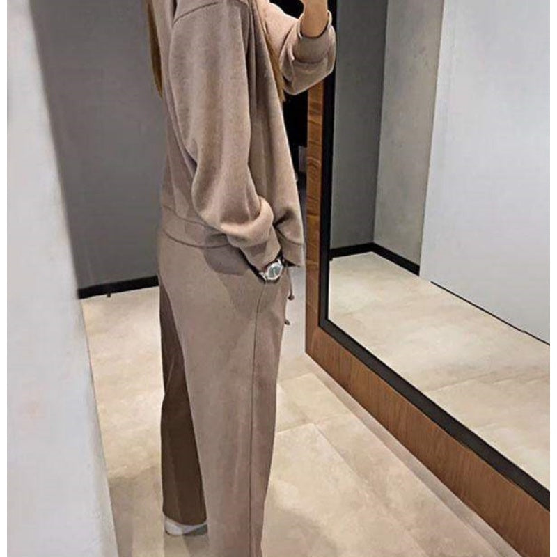 ⏳Limited Sale 50% OFF🌸Women's Knitted Buttoned Jacket and Pants Two-piece Set-5