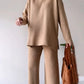 🔥Hot Sale 39% OFF🎁V-Neck Casual Slit Knitted Two-Piece Set-6