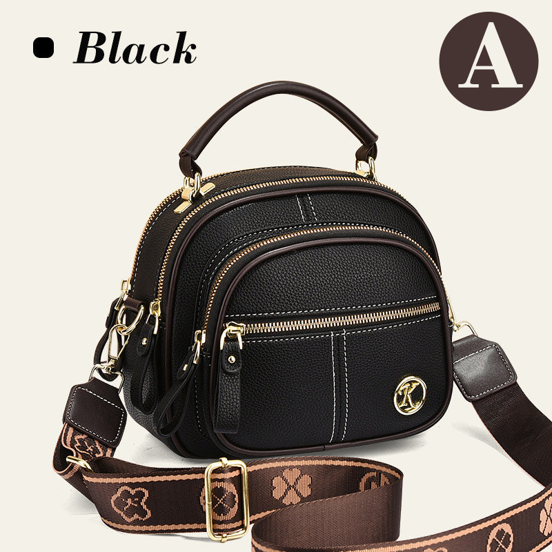 👜 New Arrival-✨Classic Multifunctional Compartments Adjustable Wide Shoulder Strap PU Leather Crossbody Bag-11