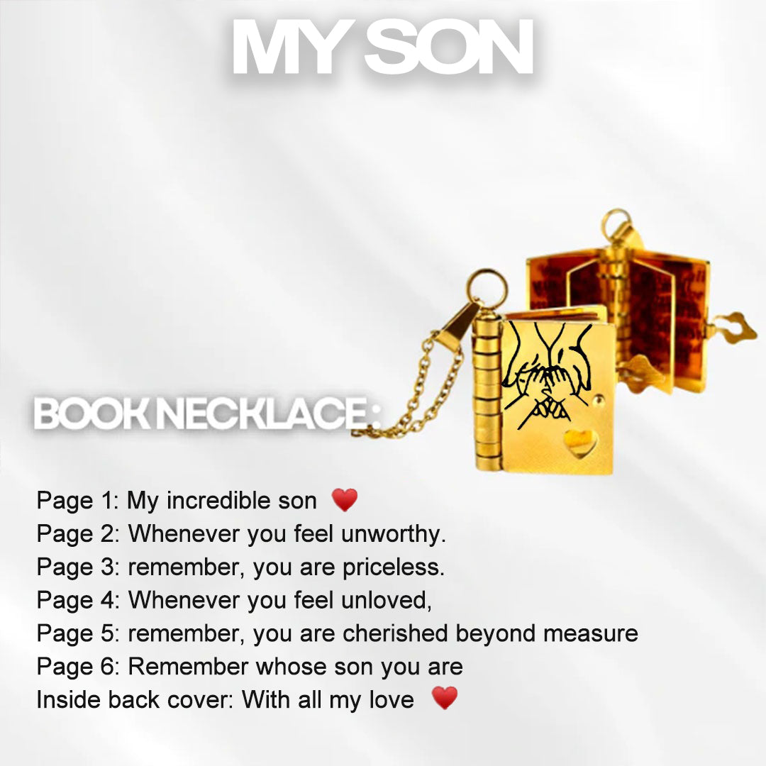 🔥🔥My Little Star Book Necklace for Daughter, Birthday Day Gift Graduation Jewelry of Love-6