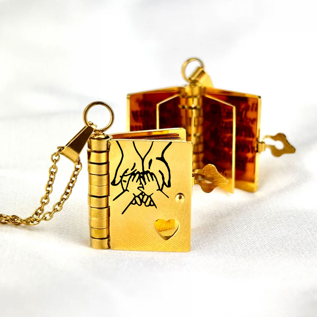🔥🔥My Little Star Book Necklace for Daughter, Birthday Day Gift Graduation Jewelry of Love-4