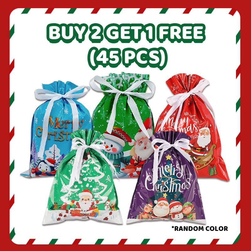 🔥Buy 2 Get 1 Free🎅🎁Christmas Gift Bag With Drawstring-9