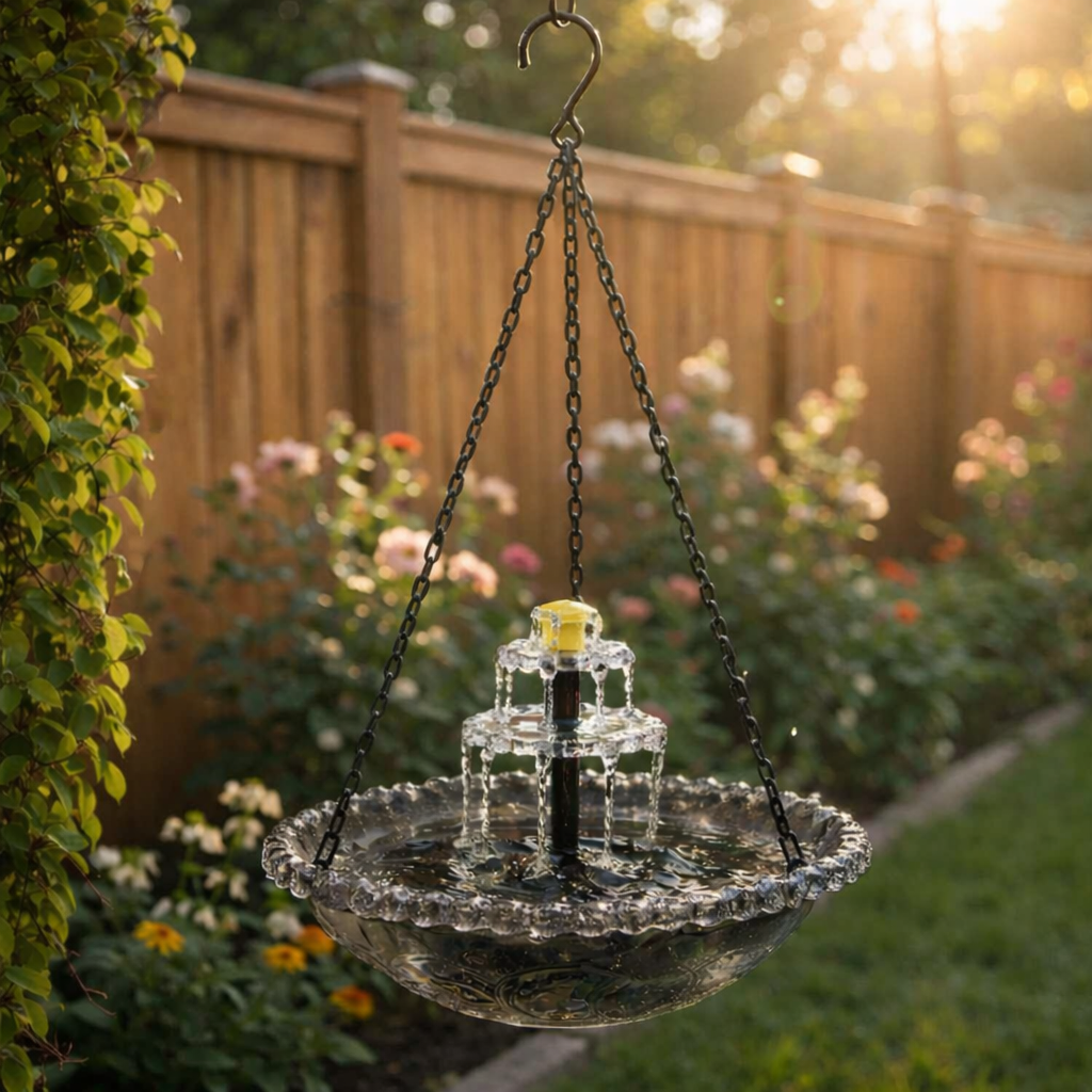 ✨2026 Spring special offer 80% off-🐦Solar Cascade Hanging Bird Bath Fountain-3