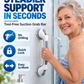 ✨ Suction Cup Grab Bar – Tool-Free No-Drill Install on Tile & Glass, Strong Vacuum Hold, Removable & Reusable – Extra Balance Support for Bathroom Safety 🔒