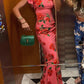 🎉Hot Sale 49% OFF🥳Cheongsam Style Rose Floral Print Tiered Flare Sleeve Stretch Maxi Dress-12