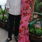 🎉Hot Sale 49% OFF🥳Cheongsam Style Rose Floral Print Tiered Flare Sleeve Stretch Maxi Dress-15