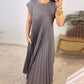 🔥HOT SALE🔥Sleeveless pleated simple solid colour dress-16