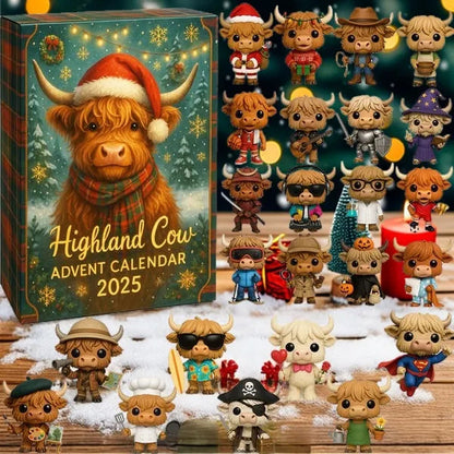 🎁Schönes Weihnachtsgeschenk🎅🐮Highland Cow Adventskalender 2025