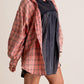🔥Hot Sale 68% OFF🔥🏆Women's Mineral Washed Button Down Plaid Shirt-4