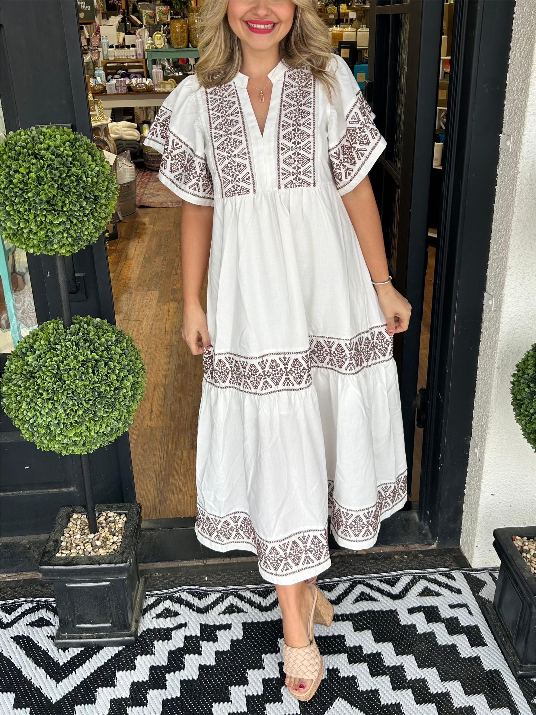 BEST SELLING 52%OFF💝2024 Women's V-Neck Boho Maxi Dress💝-2