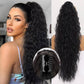 💜 LAST DAY PROMOTION - 50%OFF💜Curly Wavy Frizzy Hair Extension with Ponytail-15
