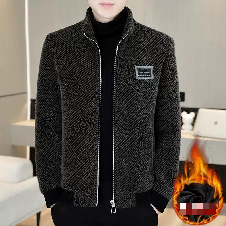 [Best Gift for Him] Men's Fashionable Warm and Casual Stand-up Collar Jacket-11