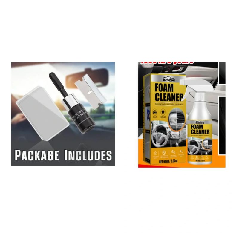 💥See Real Results Faster🚗Cracks Gone Glass Repair Kit-9