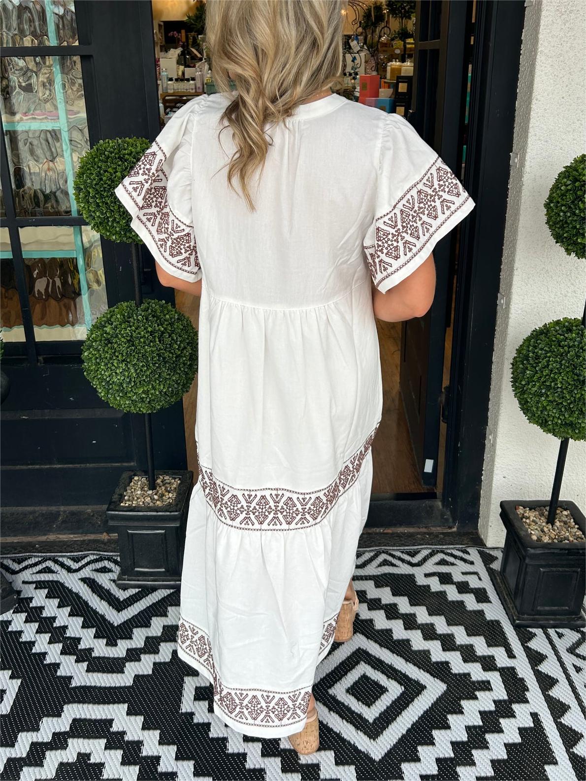 BEST SELLING 52%OFF💝2024 Women's V-Neck Boho Maxi Dress💝-3