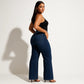 ✨ Magic ONESO Mid-low Rise BBL Jeans Stretchy Wide Leg Tummy Control Distressed Baggy Denim Pants Plus Size Regular Size