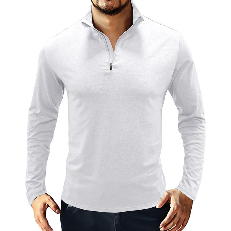 🌷Limited Time 50% OFF💞Stand-up collar pullover zipper Tee-5