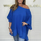 🌷Limited Time 52% OFF💞Loose Pleated Off Shoulder Blouses for Women