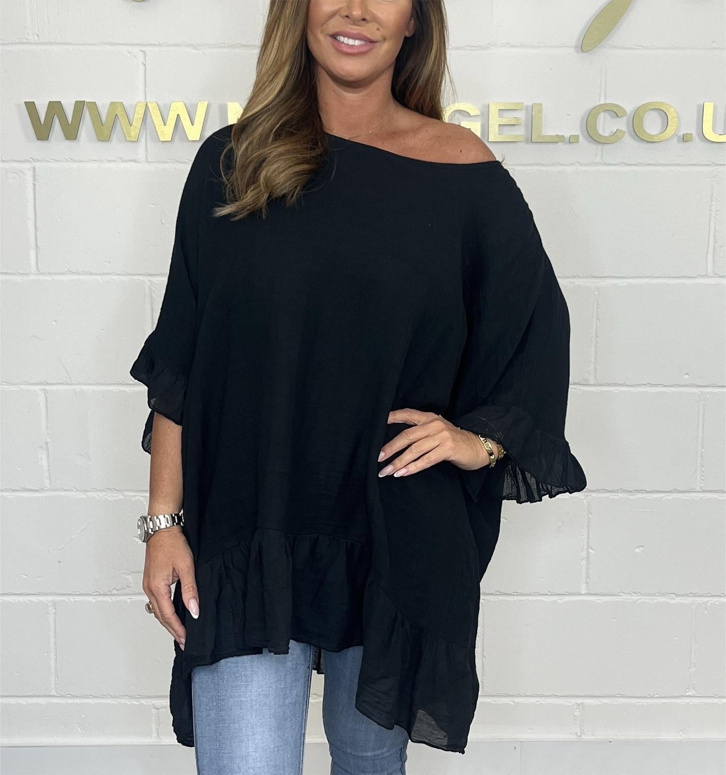🌷Limited Time 52% OFF💞Loose Pleated Off Shoulder Blouses for Women-9