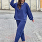 💕HOT SALE 49% OFF💕Women’s Trendy Solid Color Two-Piece Set Top & Pants-11