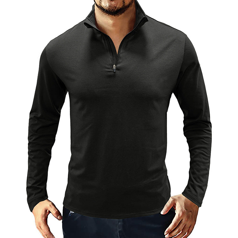 🌷Limited Time 50% OFF💞Stand-up collar pullover zipper Tee-2