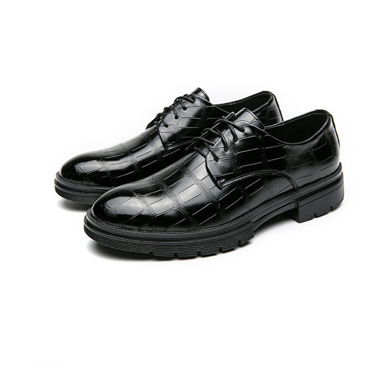 🎁Clearance Sale 53% OFF⏳Men's  Fashion Crocodile Print Casual Business Leather Shoes-7