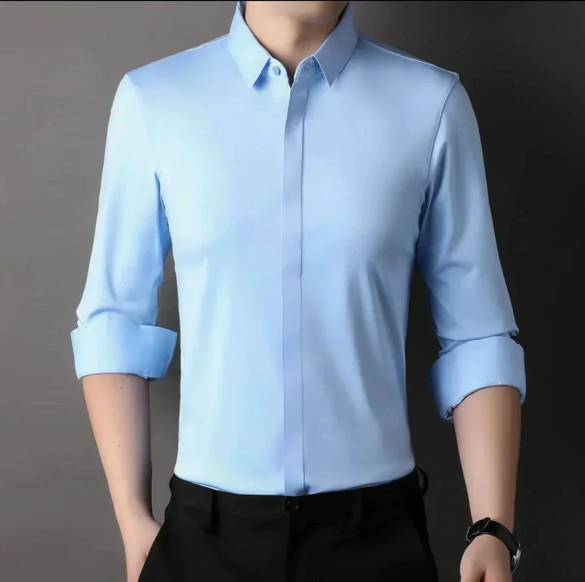 🔥2025 HOT SALE🔥Men's Wrinkle-Free Button-Down Shirt-11