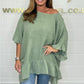 🌷Limited Time 52% OFF💞Loose Pleated Off Shoulder Blouses for Women-6