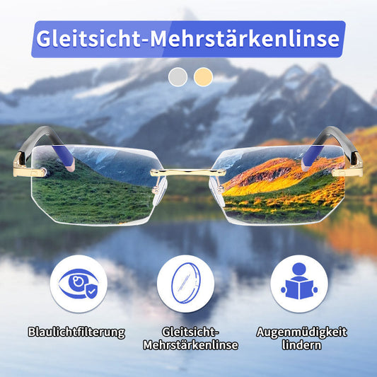 Blaulichtfilter Gleitsicht-Lesebrille für Fern- und Nahsicht