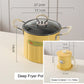 Multifunctional Deep Fryer Pot And Grease Container With Strainer