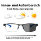 Blaulichtfilter Gleitsicht-Lesebrille für Fern- und Nahsicht