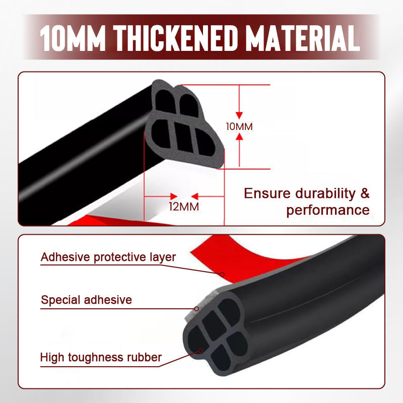 🔇5-hole Automotive Dust-proof and Shock-absorbing Sealing Strip-2