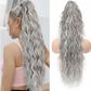 💜 LAST DAY PROMOTION - 50%OFF💜Curly Wavy Frizzy Hair Extension with Ponytail-12