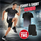 ☀️💦Men’s Loose-Fit Breathable Quick-Drying Athletic T-Shirt & Shorts Tracksuit-15