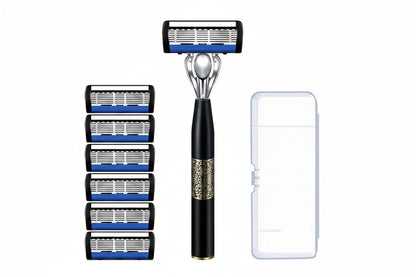 🪒  Manual Razor Set – Smooth Shave With a Balanced Metal Handle ✨