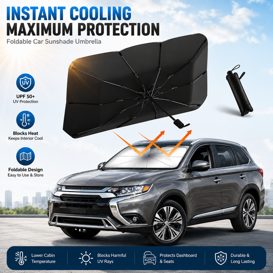 🎁2026 New Arrivals 💥50K+ SOLD! Upgraded Car Windshield Sun Shade Umbrella☂️