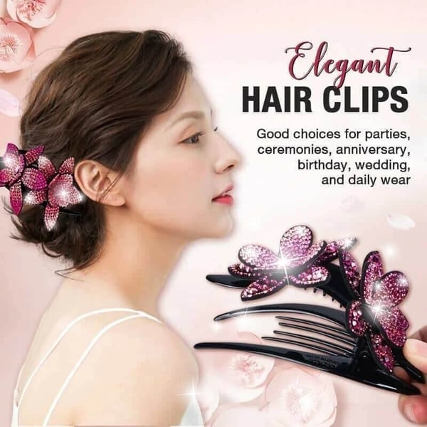 Buy more, get more free🏵️Rhinestone Double Flower Hairpin-8