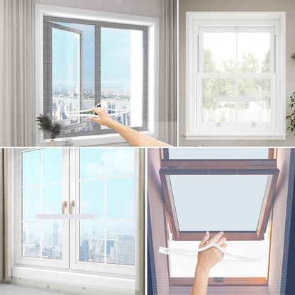 💥Last Day Special Sale ✨3-Second Fit Window Mesh 🌬️ Ultra-fine 1.0mm mesh 🦟 Blocks virtually all bugs ✅ Breathable & invisible 🏡 Trusted by thousands of UK homes for a bug-free summer!