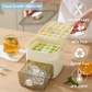🧊✨ Ice Cube Maker with Storage Box – Button Release, Leak-Proof, 48 Cubes at Once 🏠