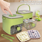 🧊✨ Ice Cube Maker with Storage Box – Button Release, Leak-Proof, 48 Cubes at Once 🏠