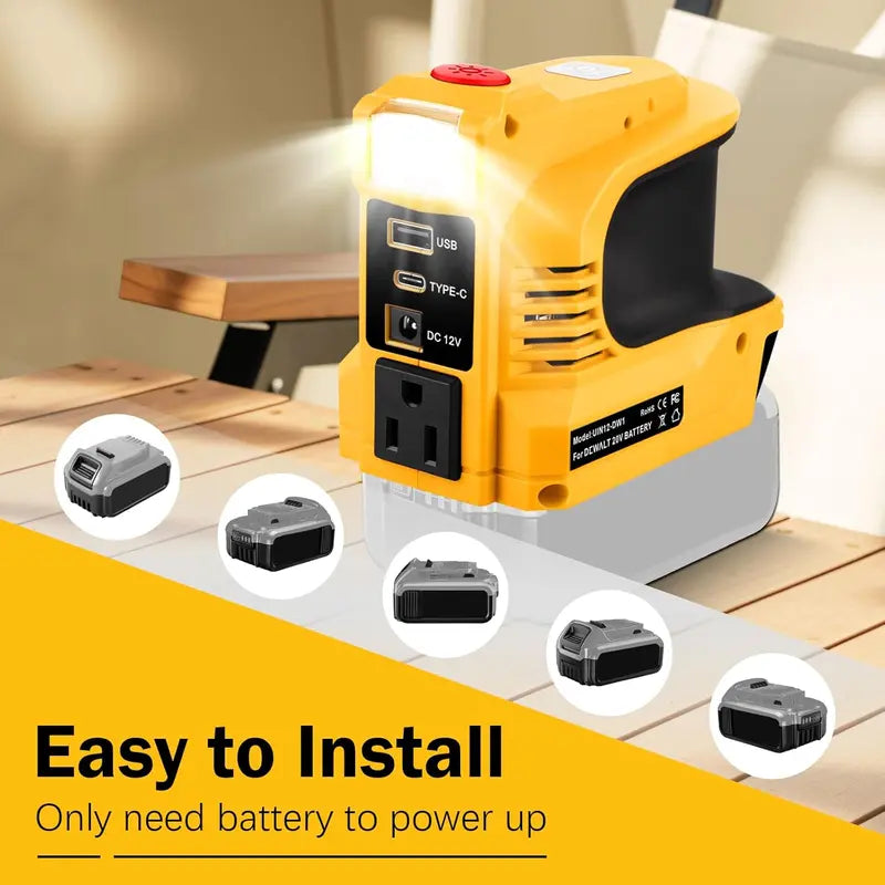 ⚡Compact DC to AC Inverter - Suitable For Cars, Motorhomes, Outdoor-1