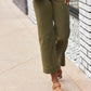 🔥2024 HOT SALE🔥Stretch Twill Cropped Wide Leg Pants-22
