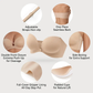 💖LUCKMEEY Womens Strapless Front Closure Bra Push Up Lift Bra Padded Add Cup✨