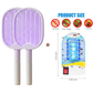 50K+ SOLD! 🏆 2‑in‑1 Foldable Mosquito Swatter – Manual zap + UV auto trap. USB rechargeable, folds flat for storage. Sleep bite‑free tonight!