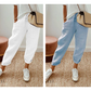 Lässige Baumwoll- und Leinenhosen für Damen
