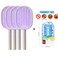 50K+ SOLD! 🏆 2‑in‑1 Foldable Mosquito Swatter – Manual zap + UV auto trap. USB rechargeable, folds flat for storage. Sleep bite‑free tonight!