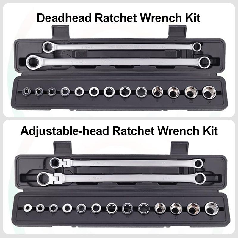 15pcs Adjustable Ratchet Wrench Kit（50%OFF）-1