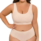 🔥 ubras Seamless Bras for Women Full Coverage Wireless Bralette Widen Straps Side Comfortable Breathable